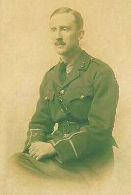 J.R.R. Tolkien in military uniform, 1916